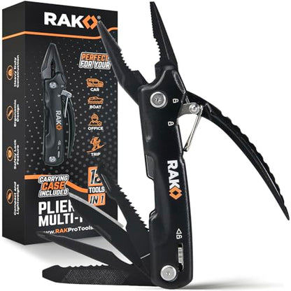 RAK Pro Tools Pliers Multitool - Cool Unique Gifts For Dads Who Have Everything - Compact DIY Survival Multi Tool Gift for Men, Husband, Handyman - Backpacking & Camping Accessories - size: Pocket Size (1 count), style: Plier Multitool