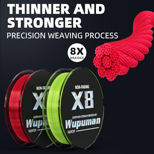 Braided Fishing Line 8 Strands (Non-Fading) Super 100% PE(LBS:6/8/10/15/20/30/40/50/60/70/80/90/100/130/150/200)(150M 300M 500M 1000M) Ocean, Lake,Parks, River Fishing - color: Black, size: 6LB 150M 164Yards