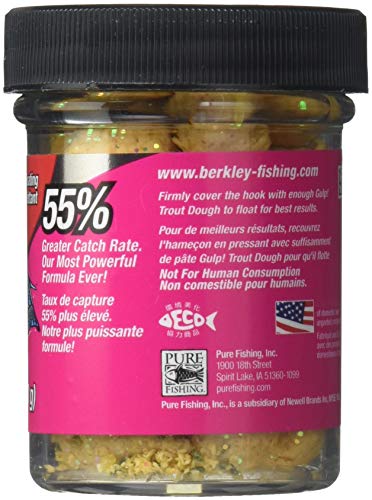 Berkley Gulp! Trout Nuggets Dough Bait, Scented and Flavored Soft Bait for Freshwater Fishing, Designed to Attract Trout, High Visibility - color: Chunky Cheese