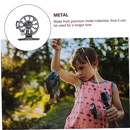 Kisangel 1pc Fish Reel Fish Line Spooler Handle Fly Reel Fishing Reel Spooler Fishing Kit Ice- Accessory Professional Tool Rod Accessory Old Fashioned Winding Machine
