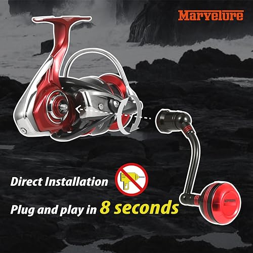 Power Handle Compatible for Daiwa Fuego LT, Ballistic LT, Tatula LT, Exceler LT 1000-4000 Spinning Reel Replacement Handle - size: For Fuego LT / Ballistic LT 1000-4000, style: Classic