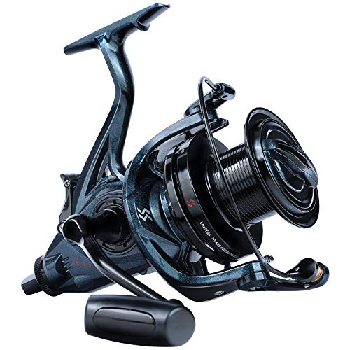 Sougayilang 10000/12000/14000 Surf Spinning Reel - 13+1 Stainless Bearings for Ultra Smooth Drag, Powerful Saltwater Fishing Reel for Heavy Duty Surf Casting