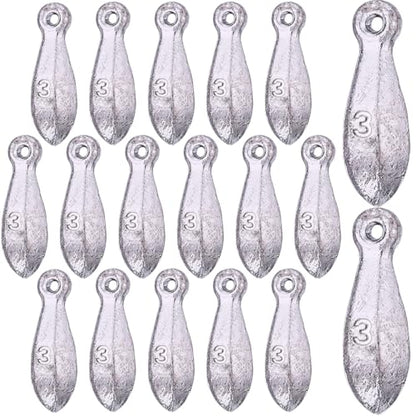 18 Pcs Bank Sinker Fishing Sinkers Weights Bank Weights for Ocean Saltwater Freshwater Surf Bass Catfish Fishing Casting Gear Tackle - size: 3 oz