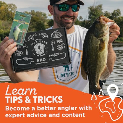 Catch Co Mystery Tackle Box PRO Bass Fishing Kit | Freshwater Largemouth and Smallmouth Bass Lures - style: Pro