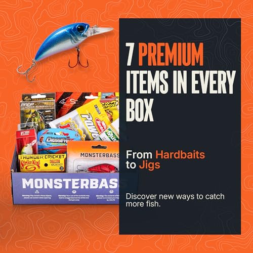 MONSTERBASS Fishing Mystery Box, Bass Fishing Kit - Best Lures Kit, Biggest & Best Tackle Mystery Box for Catching Smallmouth & Largemouth Bass - style: Platinum
