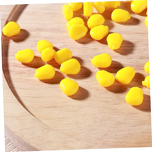 BESPORTBLE 50pcs Artificial Corn Fishing Lures Simulation Floating Baits Sweet Scent for Carp and Bass Fishing Freshwater and for Fishermen
