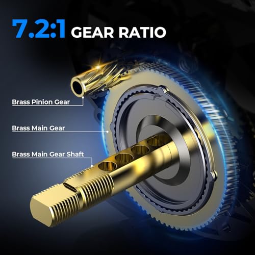 KastKing MegaTron Baitcasting Reels, High Capacity or High Speed Low Profile Casting Reel, 7+1 Double Shielded Stainless Steel BB, 8-Button Magnetic Brakes, Powerful Drag, Freshwater & Inshore Fishing - size: Left- 7.2:1, style: Megatron 100