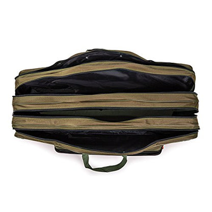 Fishing Rod Carrier Reel Case Bags Organizer Travel Carry Holder Pole Storage for Fishing and Traveling (4 layers/100cm-39.4inch) - color: 4 layers/100cm-39.4inch