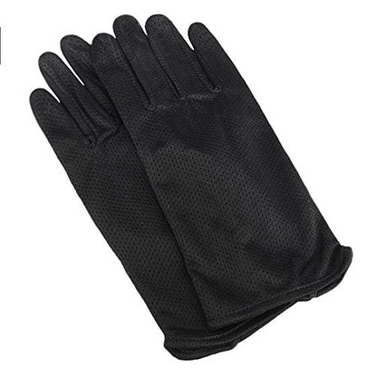 JIAHG Women Men's Driving Gloves Summer UV Sun Glove Non Slip Touchscreen Cotton Gloves Outdoor Sunblock Mittens for Cycling - color: Mesh-Black Full Finger