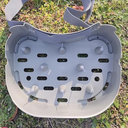 Fly Line Basket Authentic Danish Fisker Design Fishing Stripping Basket Ergonomic Smooth Curved Super Light Tangles with Silicone Spike for Line Tray - color: New Grey