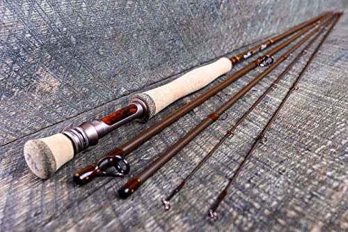 Moonshine Rod Company Fast Action Fly Fishing Rod – Carbon Fiber Graphite Rod with Zippered Travel Case – Drifter II, Vesper, Epiphany ESN, Outcast, Phantom & Rambler Series - 2WT up to 12WT Rods - size: 7WT- 10', style: Trout Fishing