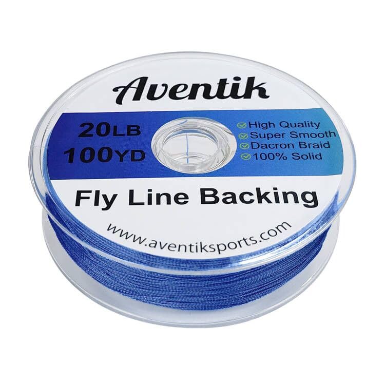 Aventik Dacron Braided Fly Line Backing 100Y/200Y 20LB/30LB - color: Blue, size: 30LB,100YARD