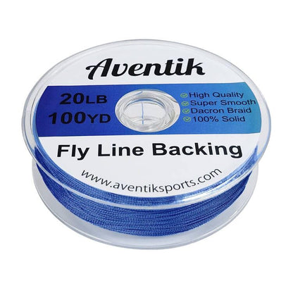 Aventik Dacron Braided Fly Line Backing 100Y/200Y 20LB/30LB - color: Blue, size: 30LB,100YARD