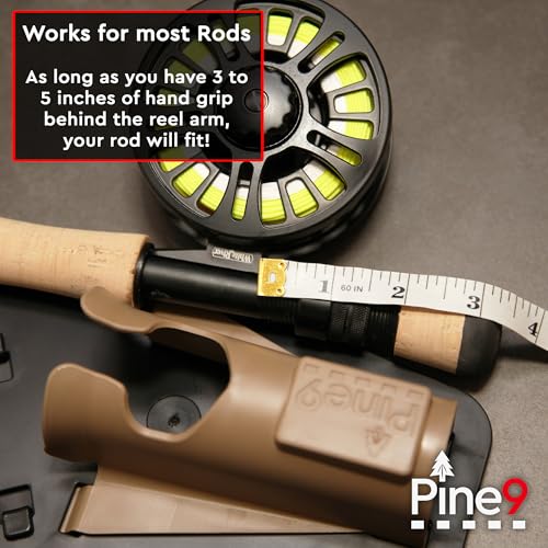 Ambie Fishing Rod Hip Holster - Patented Ambidextrous Quick-Draw Fishing Pole Holder, Made in USA - Spinning, Baitcaster & Centerpin Reels - Fits Any 1.5" Belt - color: Ghost Grey