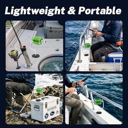Magnetic Fishing Line Spooler Tool - Portable Adjustable Reel Winder for Spinning Casting Reels. Aluminum Alloy Spooling Station System for Metal Surfaces in Boat, car, Garage Use