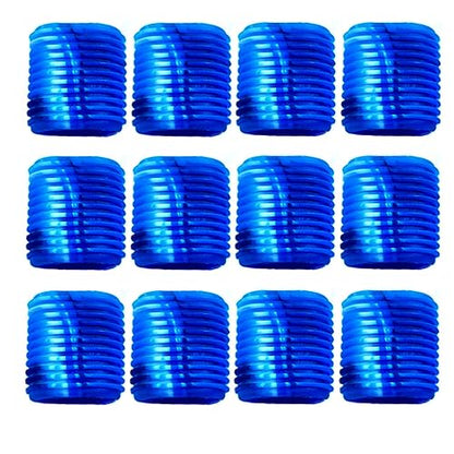 12PCS Rubber Fishing Reel Handle Grip Sleeve Non-Slip Baitcaster Knob Covers for Casting or Spinning Reel (Blue)