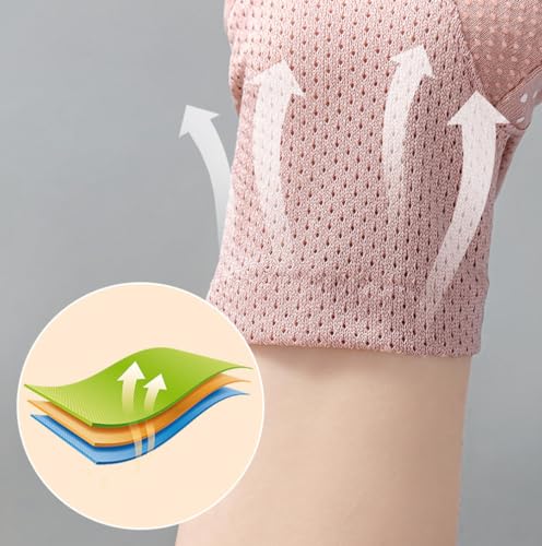 Eohak Women Driving Gloves Sun UV Protection Summer Outdoor Hiking UPF 50+ Glove Touchscreen Half-Finger Glove - color: Beige