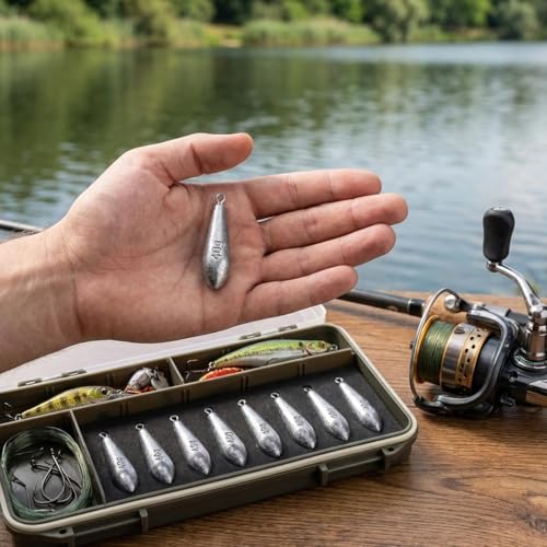 Teardrop Drop Shot Sinkers – Lead Fishing Weights & Sinkers for Bass, Catfish & Surf Fishing – Freshwater & Saltwater – 10 Sizes 1/2oz to 7oz, More Per Pack - style: 40g/1.5oz – 10pcs