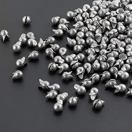 Dr.Fish 100 Pack Removable Split Shot Weights Lead Fishing Sinkers Fly Fishing Line Sinkers Reuseable Clip On Weights Freshwater Saltwater - size: #7(1/16oz)