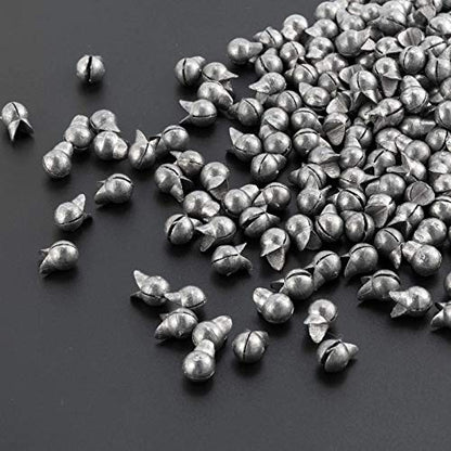 Dr.Fish 100 Pack Removable Split Shot Weights Lead Fishing Sinkers Fly Fishing Line Sinkers Reuseable Clip On Weights Freshwater Saltwater - size: #7(1/16oz)