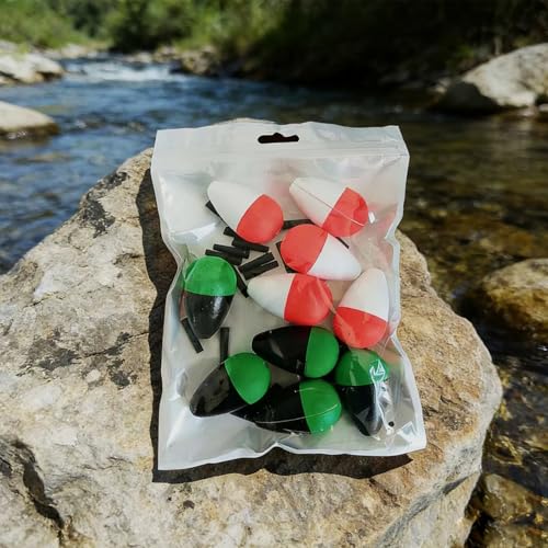 Peg Floats Slotted 10PCS Catfish Fishing Floats Foam Slip Bobbers for Fishing Santee Rig Crappie Panfish Bass Trout 1.2in,2in - size: 1.2in-3cm