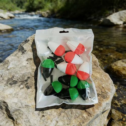 Peg Floats Slotted 10PCS Catfish Fishing Floats Foam Slip Bobbers for Fishing Santee Rig Crappie Panfish Bass Trout 1.2in,2in - size: 1.2in-3cm
