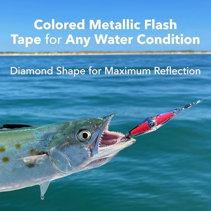 CLARKSPOON Spoon-Squid Precision Fishing Spoon for Spanish Mackerel, Bluefish, Tuna, Atlantic Bonito, & More! - Size 0 Spoon-Squid w/Ball Bearing Swivel - 5 Pack Assortment