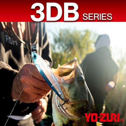Yo-Zuri 3DB Jerkbait 110, Suspending, 4-3/8 Inch, 110mm, Natural Ayu - color: Natural shad, size: 4-3/8 Inch