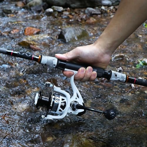 Sougayilang Surf Fishing Rod and Reel Combo, 4 Piece MH/H Saltwater Fishing Combo with 5000 Size Spinning Reel(12'/15') - color: gray, size: 15ft-Spinning-4Pc-Heavy