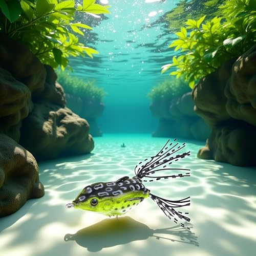 6cm Green Freshwater Seawater Fish Lure Stimulation Frog Product Fishing Soft Plastic Lures, Attractants
