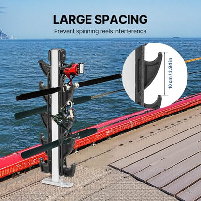 Fishing Rod Holder for Boat, Crappie Rod Holder for Transportation & Storage，Heavy Duty Angler Accessory for Fishing Boat & Pontoon boat (8 Rod) - style: 8 Rod Holder