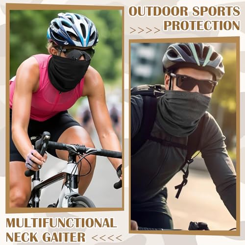 9 Pack Neck Gaiter Sun Protection Face Masks Breathable Windproof Face Cover UV Protection Bandana Scarf for Men Women - color: Solid Color+camo