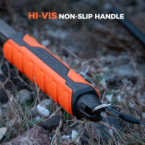 KastKing Titanet Fishing Net, Durable Aluminum Handle, Non-Slip Hi-Vis Grip, Compact Bag & Lanyard, Ideal for Kayak, Lake, Fly, or River Fishing, 2 Net Options - size: 32" Total Length (Fixed Handle), style: Silicone Net