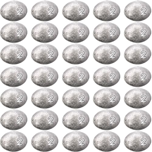 Egg Fishing Sinker Weights Kit Egg Weights Rig Drop Bass Casting Fishing Sinkers Saltwater Freshwater Gear Tackle - size: 2oz