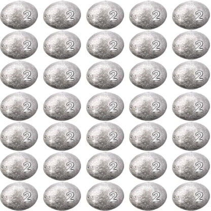 Egg Fishing Sinker Weights Kit Egg Weights Rig Drop Bass Casting Fishing Sinkers Saltwater Freshwater Gear Tackle - size: 2oz