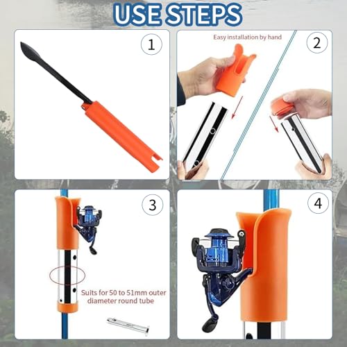 Universal Fishing Rod Holder,Detachable Surf Casting Spincast Rod Racks,Ground Inserted Support Bracket Accessory for Fishing