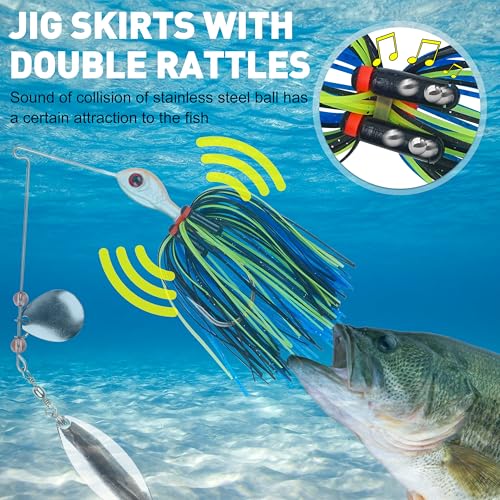 Silicone Jig Skirts Spinnerbait Skirts Replacement 12/24 Bundles DIY Bass Fishing Jigs Lure Skirts for Spinner Bait Buzzbaits Squid Jig Spoon Blade Fly Tying Material - style: Type B-mixed 24pcs