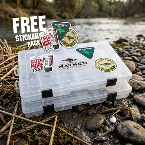 Liquid Mayhem Sardine Fish Attractant Gel 60 ml / 2 oz · 60 Uses – Real Anchovy Bait & Aminos | UV-Enhanced Long-Lasting Gel – All Lure Types - size: 2-Pack