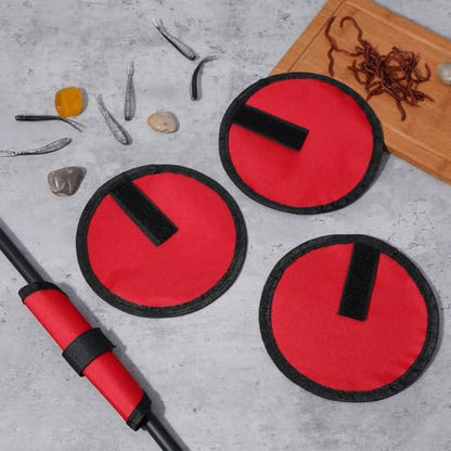 8 Pcs Lure Wrap, 5.9 Inch Fishing Hook Covers Fishing Hook Cover Protector Guard to Keep Fishermen Safe for Rod - color: Red