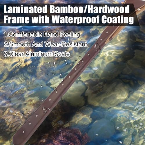 Aventik Fly Fishing Landing Trout Fishing Wooden Net with Magnet Release Soft Rubber Net Bag Catch & Release Great Protection for Fish - style: Long Handle/Small Hole Net