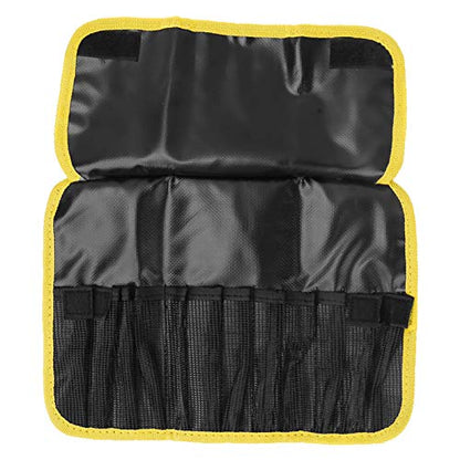 Fishing Tackle Bags,Soft Side Fishing Tackle Box Storage Bag,Compact Fishing Tackle Bag,Fishing Tackle Storage Bag Portable Lure Tool Fishing Gear Accessories Protective Bag(Yellow)