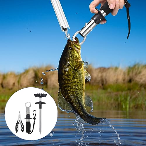 M METERXITY Fishing Tools Kit, Fishing Pliers, Fish Lip Grip, Fish Hook Remover Tool for Saltwater Freshwater