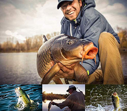 JOTOUCH 6 Coil Portable Mini Elastic Fishing Rod Aluminum Alloy Handle Fishing Pole for River, Lake, Reservoir, Ice Fishing and So On