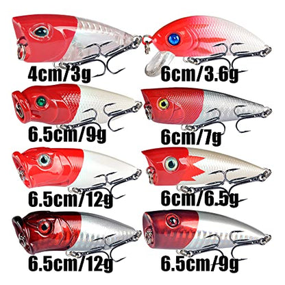 LINGYUE Bass Fishing Lures Kit Set Topwater Hard Baits Minnow Crankbait Pencil VIB Swimbait for Bass Pike Fit Saltwater and Freshwater