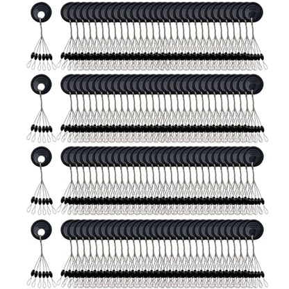 Drchoer Bobber Stops for Fishing Line: 1200pcs Sinker Float Stops for Bass Fishing - Texas Rig Weight Stoppers Size Large Medium Small - size: Large