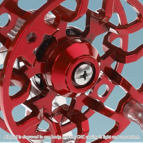 Fly Reel,53Mm/50G All Metal Fishing Reel with Upgraded Base,Fishing Tackle for Trout