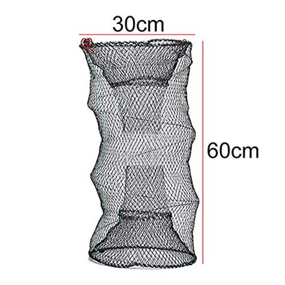 Zkenyao-net Fishing 1pc Fishing Collapsible Trap Cast Keep Net, Crab Crayfish Lobster Catcher Pot Trap Fish Net, (Color : Size 2) - color: Size 2