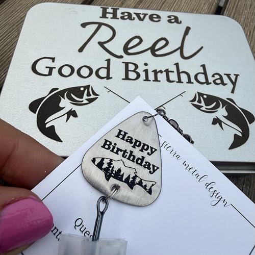 Birthday Gift Fishing Lure Bday Gift for Him Birthday Fisherman Happy Birthday Reel Good Birthday
