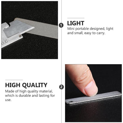Healifty 2Pcs Pocket Whetstone Sharpening Stone Mini Portable Outdoor Sharpener for Compact Grinding Tool for Camping Pocket Carry 2.51 X 0.74 X 0.07 in