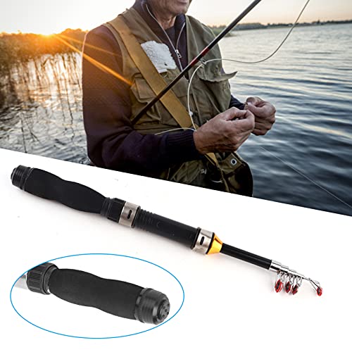Telescoping Fishing Rod, Short Saltwater Telescopic Fishing Pole for Boat Fishing for Ice Fishing(1 Meter)